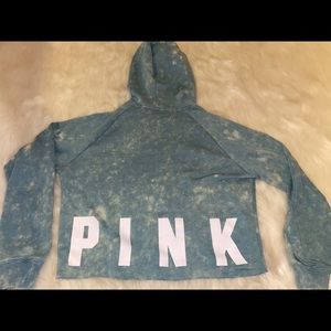 Victoria secret “pink” cropped hoodie